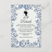 Elegant Garden Blume Boho Bridgerton Wedding Begleitkarte (Vorderseite)