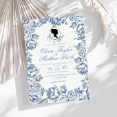 Elegant Garden Blume Boho Bridgerton Wedding Einladung