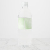 ELEGANT GARDEN FLORALS GOLD FRAME GREENERY WEDING WASSERFLASCHENETIKETT (Rückseite)