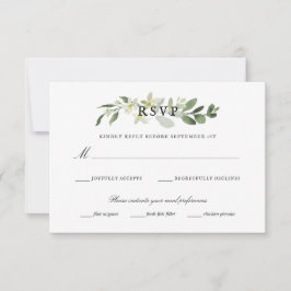 Elegant Garden Greenery Eucalyptus Wedding Rsvp