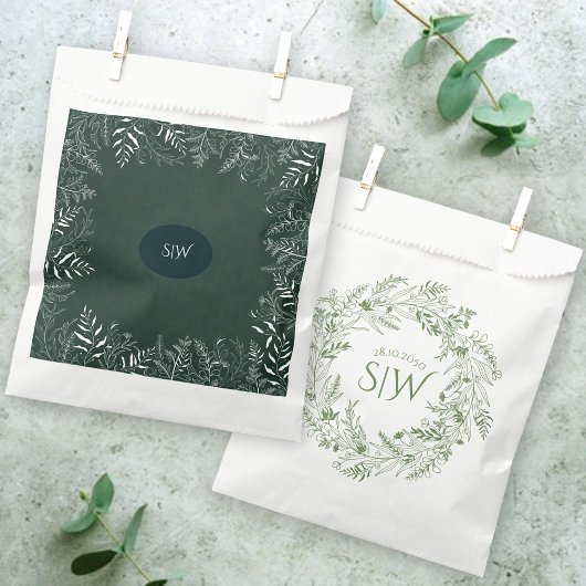 Elegant Garden-Inspired Wedding Geschenktütchen