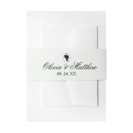 Elegant Garden Monogram Boho Bridgerton Wedding Einladungsbanderole