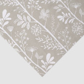 Elegant Garden Reverie Neutral Botanical Seidenpapier (Ausschnitt)