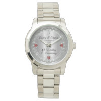 Elegant Garnet Diamonds 1st Wedding Anniversary R