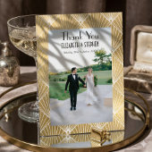 Elegant Gatsby Deko 1920 2 Foto Hochzeit Danke