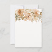 Elegant Gay Floral Wedding Two Brides Dankeskarte (Rückseite)