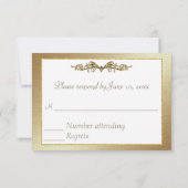 Elegant Gay Wedding RSVP Karte (Rückseite)