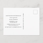 Elegant Gay Wedding Tuxedo Wasserfarbe Ankündigungspostkarte (Rückseite)