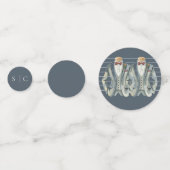 Elegant Gay Wedding Two Grooms Anzugs Bow Krawatte Konfetti (Rückseiten)