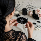 Elegant Geblüht Gotische Naturlehrer Visitenkarte