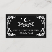 Elegant Geblüht Gotische Naturlehrer Visitenkarte (Vorderseite)