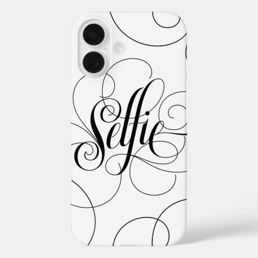 Elegant Geblüht Lettering Selfie Calligraphy Case-Mate iPhone Hülle (Rückseite)