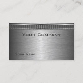 Elegant gebürstete Silver Corporate Business Card Visitenkarte