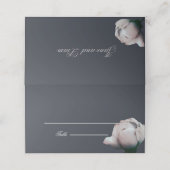 Elegant gefaltet platzkarte (Außenseite Aufgefaltet)