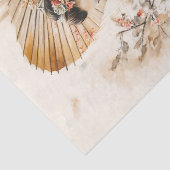 Elegant Geisha mit traditionellem Schirm Seidenpapier (Detail)