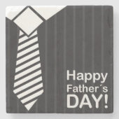 Elegant gekleidet bringt glückliche Väter zum Tag Steinuntersetzer (Vorderseite)