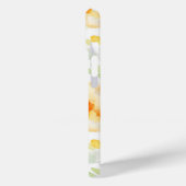 Elegant gelb pfirsichfarbene Aquarellblüte Case-Mate iPhone Hülle (Rückseite / Links)