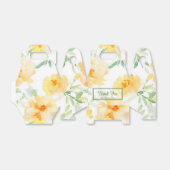 Elegant gelb pfirsichfarbene Aquarellblüte Geschenkschachtel (Ungefaltet)