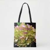 Elegant-gelb-rosa Hydrangea-Blume Tasche (Vorderseite)