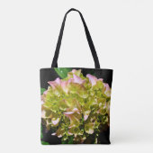 Elegant-gelb-rosa Hydrangea-Blume Tasche (Rückseite)