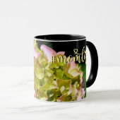 Elegant-gelb-rosa Hydrangea-Blume Tasse (VorderseiteRechts)