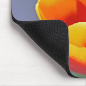 Elegant Gelb und Rot Tulip Mousepad (Ecke)