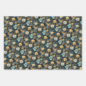 Elegant Gelb und Schwarz Geschenkpapier Set (Vorderseite 2)