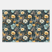 Elegant Gelb und Schwarz Geschenkpapier Set (Vorderseite)