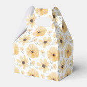 Elegant Gelbe Blüte Geschenkschachtel (Rückseite)