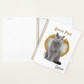 Elegant Gemini Zodiac Cat White Planner Notebook Planer (Anzeige)
