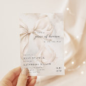 Elegant Gender Neutral Cloud Baby Shower Einladung