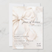 Elegant Gender Neutral Cloud Baby Shower Einladung (Vorderseite)