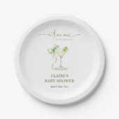 Elegant Gender Neutral Tini One  Baby Shower     Pappteller (Vorderseite)