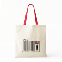 Elegant Gentleman Man Holding a Umbrella Barcode