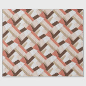 Elegant Geometric Abstrakt Boho Geschenkpapier (Flach)