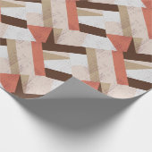 Elegant Geometric Abstrakt Boho Geschenkpapier (Ecke)