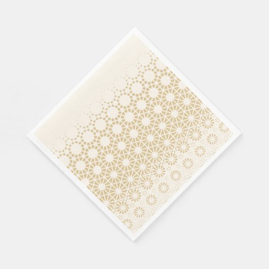 Elegant Geometric Gold Baby Shower Napkins Serviette (Ecke)