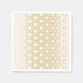 Elegant Geometric Gold Baby Shower Napkins Serviette (Vorderseite)