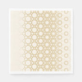 Elegant Geometric Gold Baby Shower Napkins Serviette (Vorderseite)