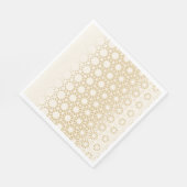 Elegant Geometric Gold Baby Shower Napkins Serviette (Ecke)