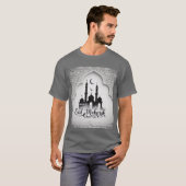 Elegant Geometric Islamic Architecture Eid Mubarak T-Shirt (Vorne ganz)