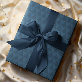 Elegant Geometric Monotone Weihnachtsbaum Geschenkpapier