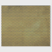 Elegant Geometric Navy Blue Christmas Tree Holiday Geschenkpapier (Flach)