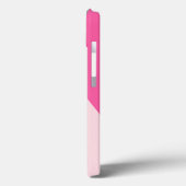 Elegant geometric pastel hot pink emerald green Case-Mate iPhone hülle (Rückseite / Links)