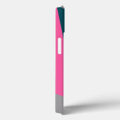 Elegant geometric pastel hot pink emerald green Case-Mate iPhone hülle (Rückseite / Rechts)