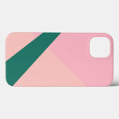 Elegant geometric pastel pink peach green Case-Mate iPhone hülle (Rückseite (Horizontal))