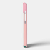 Elegant geometric pastel pink peach green Case-Mate iPhone hülle (Rückseite / Links)