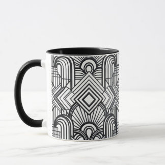 Elegant Geometric Pattern Coffee Mug Tasse