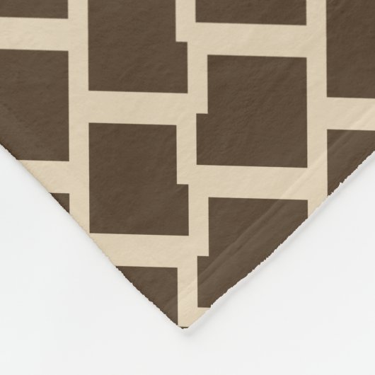 Elegant geometric pattern fleecedecke (Ecke)