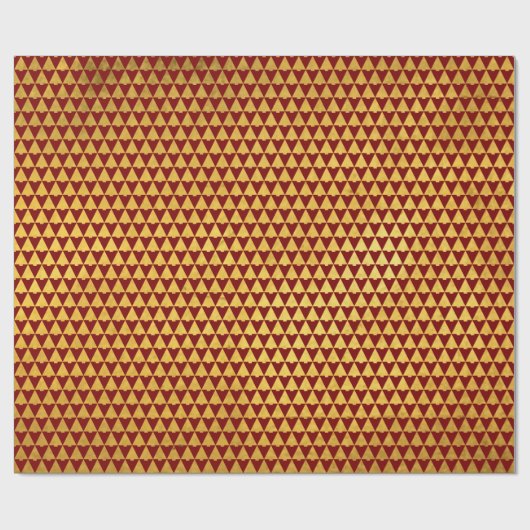 Elegant Geometric Ruby Christmas Tree Holiday Geschenkpapier (Flach)